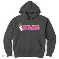 Funny This Girl Runs On Dunkin Hoodie thumb 0
