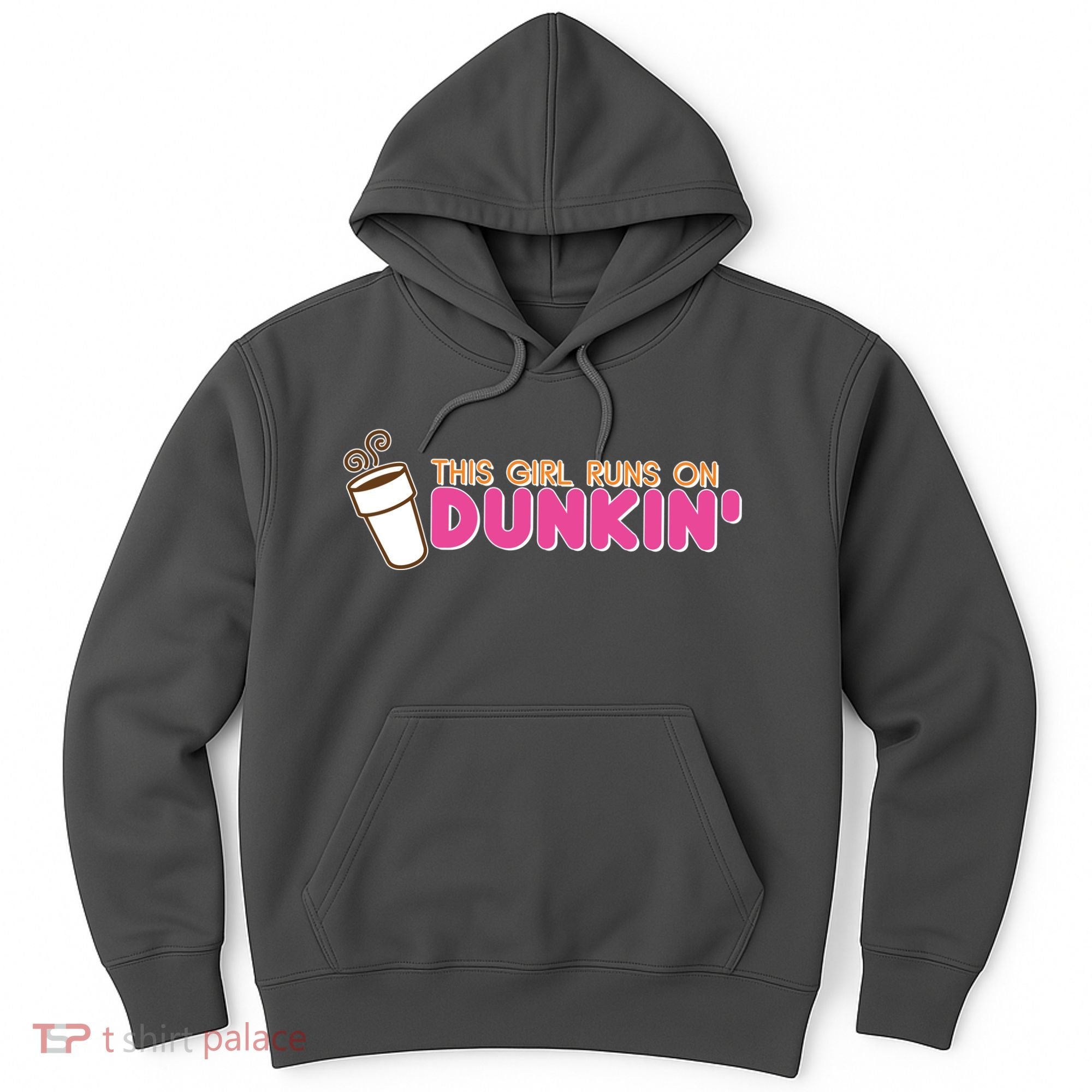 Funny This Girl Runs On Dunkin Hoodie