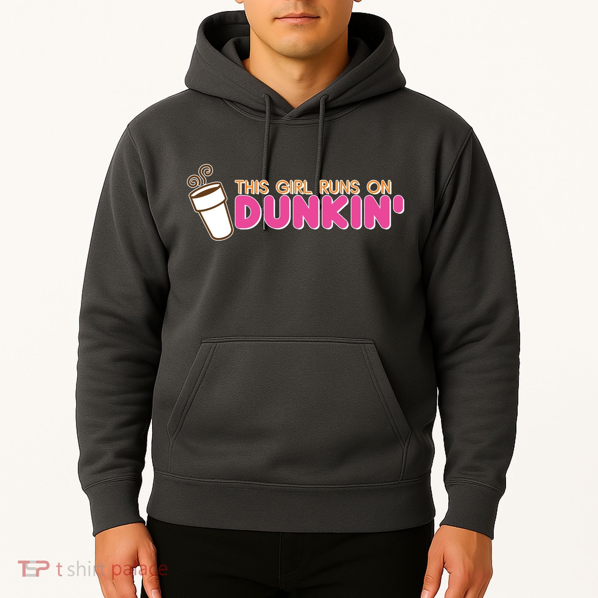 Funny This Girl Runs On Dunkin Hoodie