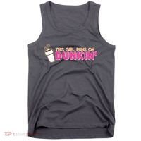 Funny This Girl Runs On Dunkin Tank Top thumb 0