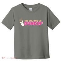 Funny This Girl Runs On Dunkin Toddler T-Shirt thumb 0