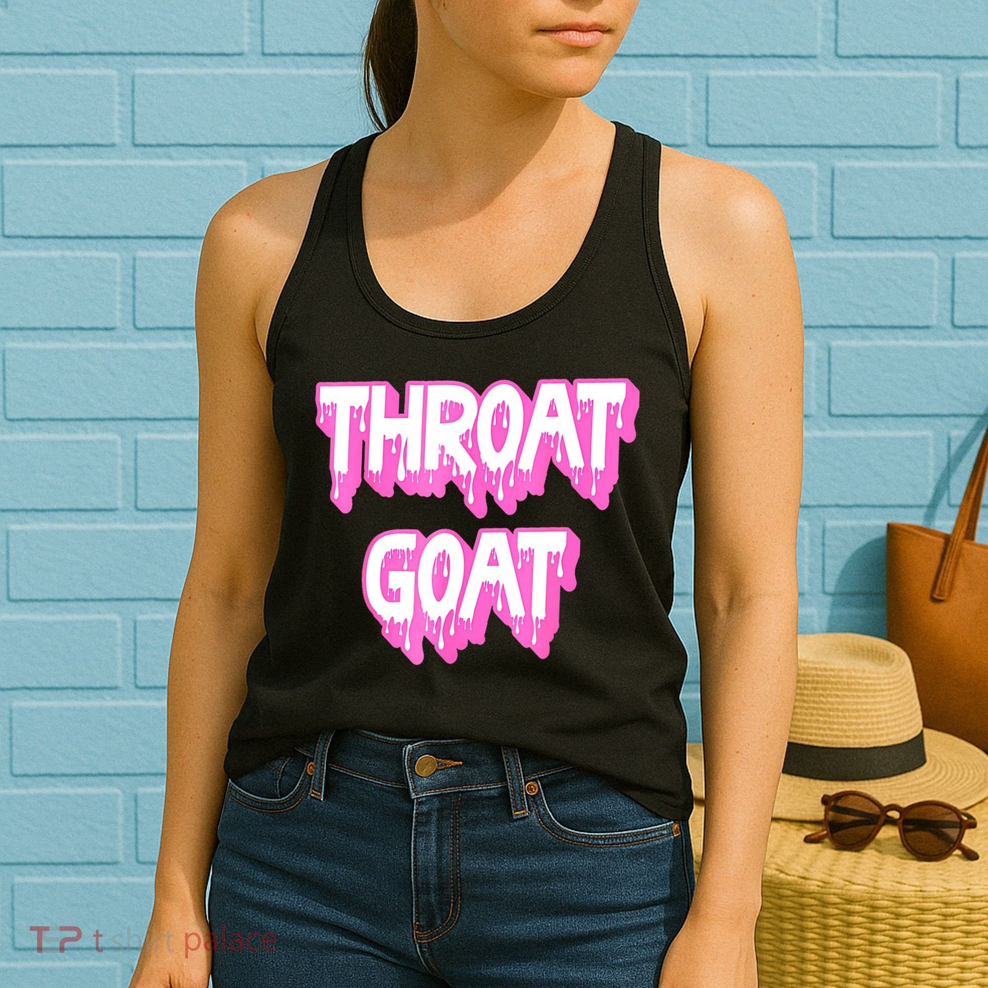 Funny Throat Goat Adult Humor Sarcastic Outfit Women's Tank Top