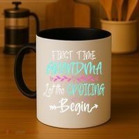 First Time Grandma Let The Spoiling Begin Mother's Day Coffee Mug thumb 4