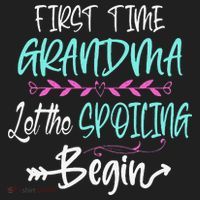 First Time Grandma Let The Spoiling Begin Mother's Day Beanie thumb 2