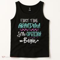 First Time Grandma Let The Spoiling Begin Mother's Day Tank Top thumb 2