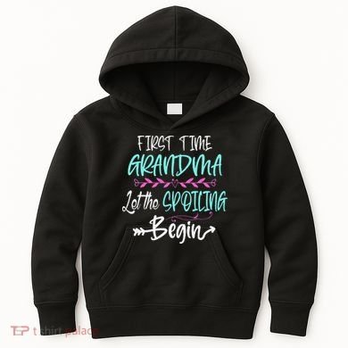 First Time Grandma Let The Spoiling Begin Mother's Day Kids Hoodie