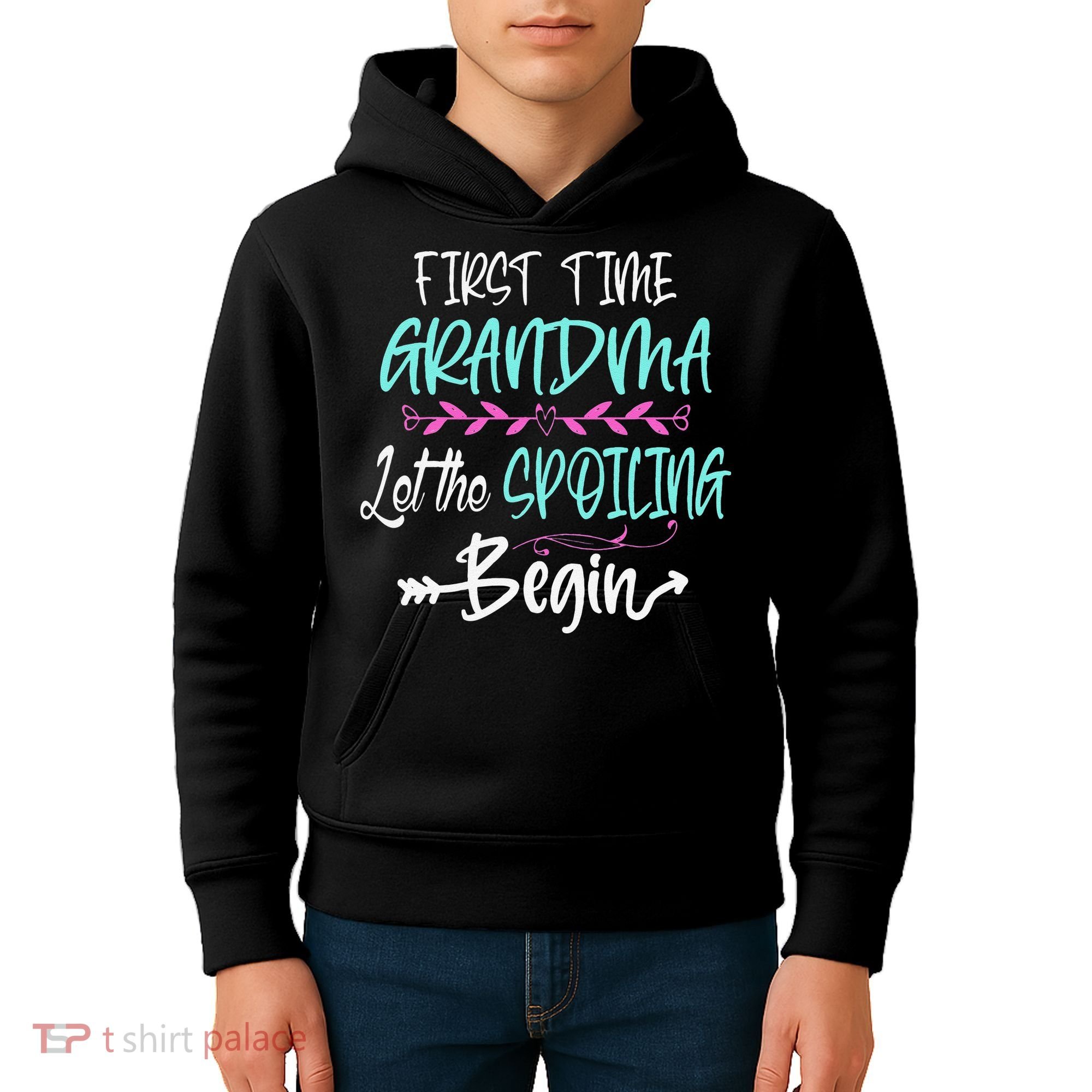 First Time Grandma Let The Spoiling Begin Mother's Day Kids Hoodie