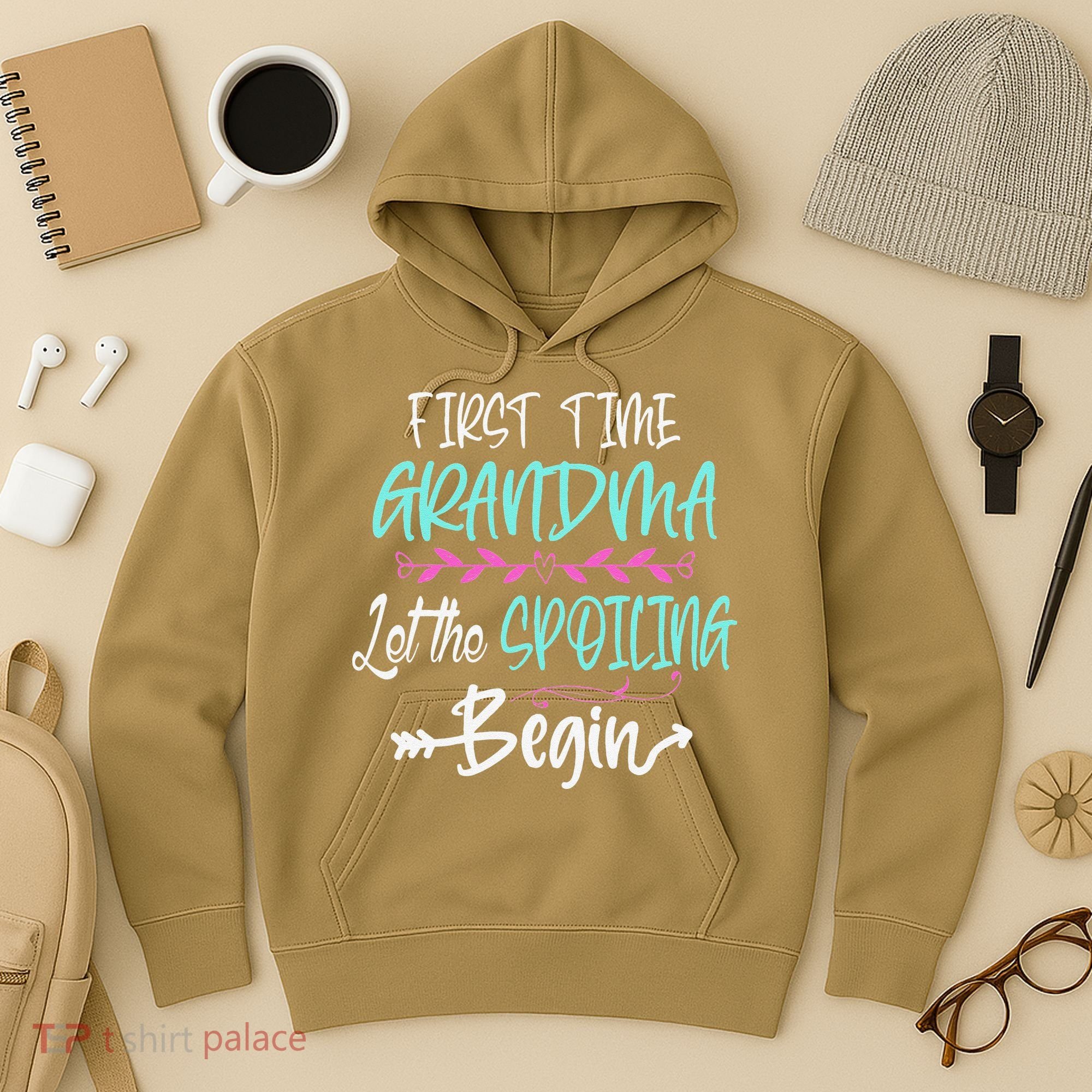 First Time Grandma Let The Spoiling Begin Mother's Day Hoodie