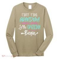 First Time Grandma Let The Spoiling Begin Mother's Day Long Sleeve Shirt thumb 0