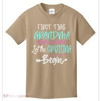 First Time Grandma Let The Spoiling Begin Mother's Day Kids T-Shirt thumb 0
