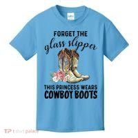 Forget The Glass Slippers This Princess Wears Cowboy Boots Funny Gift Kids T-Shirt thumb 0