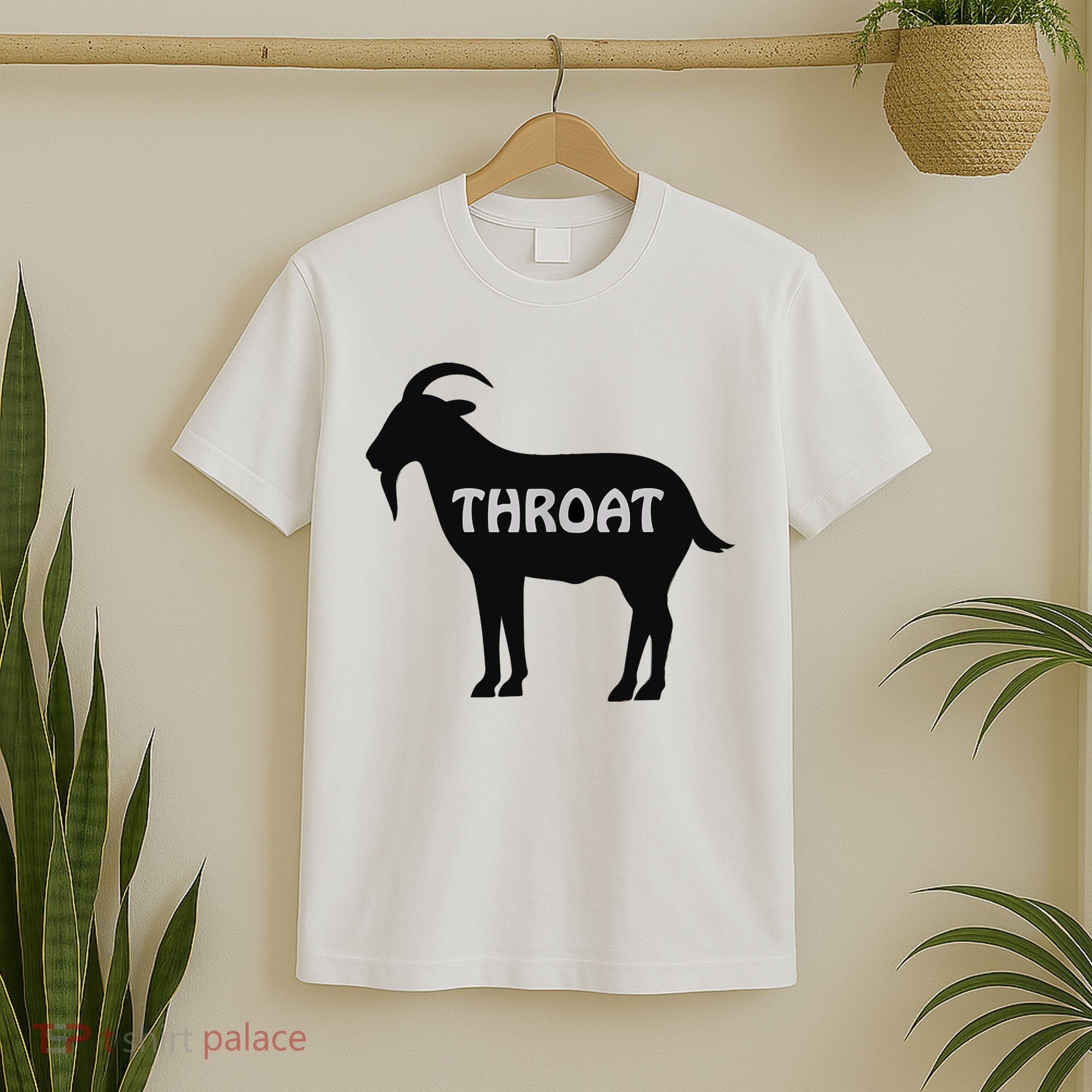 Funny Throat Goat - Adult Humor Slogan Costume T-Shirt