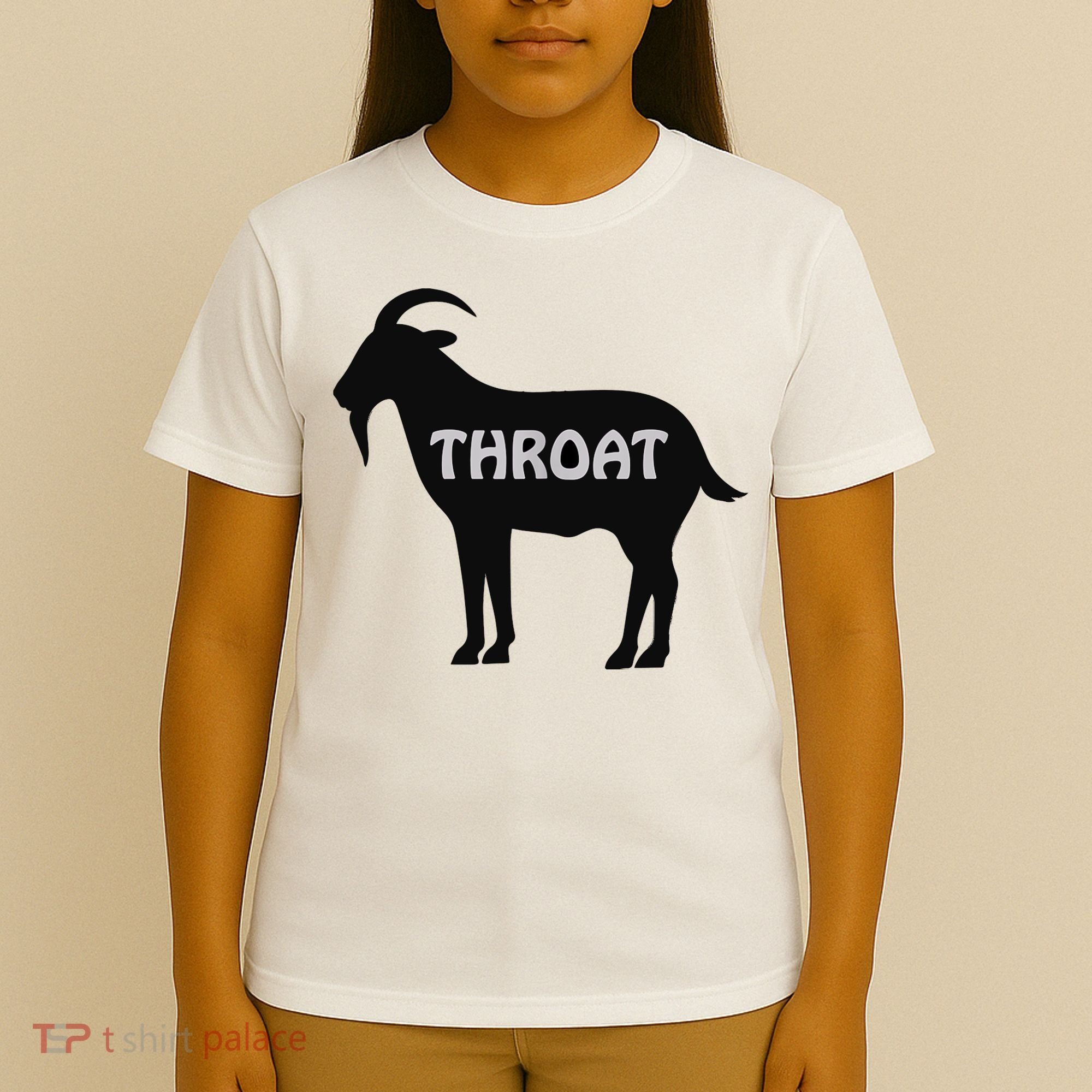 Funny Throat Goat - Adult Humor Slogan Costume T-Shirt