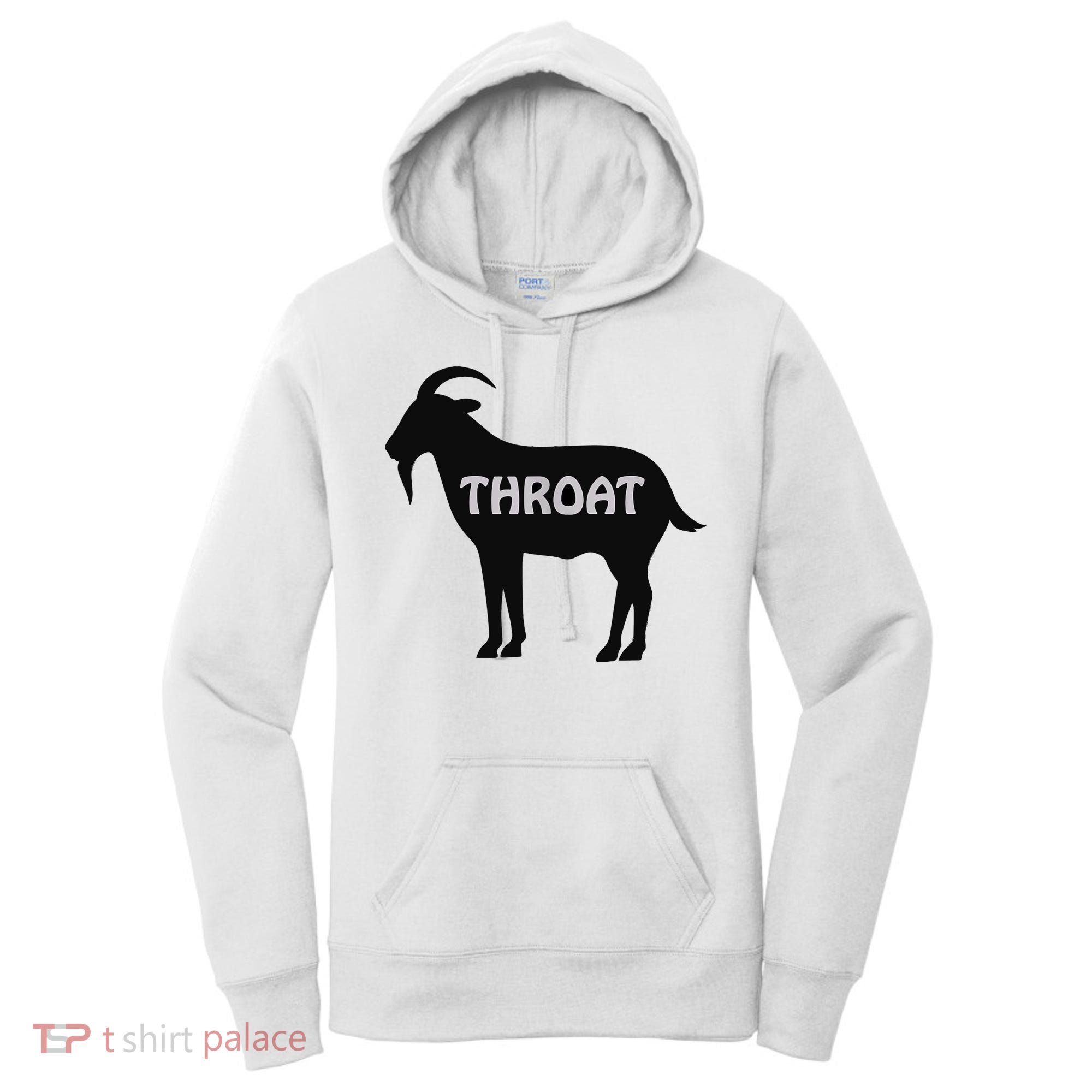 Funny Throat Goat - Adult Humor Slogan Costume Women's Hoodie