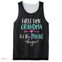 First Time Grandma Let The Spoiling Begin New 1st Time Mesh Reversible Basketball Jersey Tank thumb 0