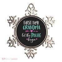 First Time Grandma Let The Spoiling Begin New 1st Time Ornament thumb 0