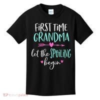 First Time Grandma Let The Spoiling Begin New 1st Time Kids T-Shirt thumb 0