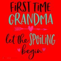 First Time Grandma Let The Spoiling Begin New 1st Time Santa Hat thumb 1