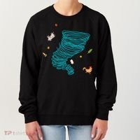 Funny Tornado Gift Weather Twister Hurricane Gift Women's Sweatshirt thumb 0