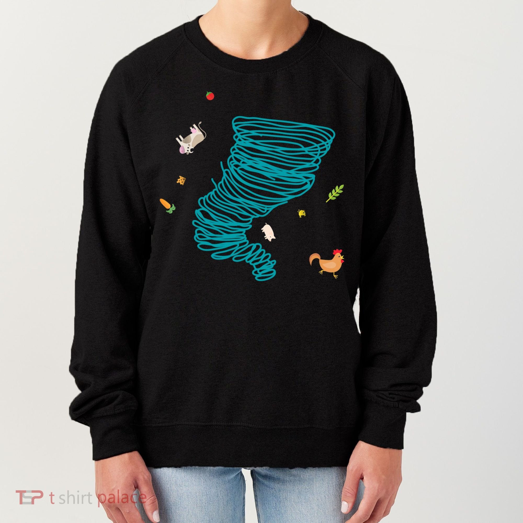 Funny Tornado Gift Weather Twister Hurricane Gift Women's Sweatshirt