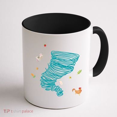 Funny Tornado Gift Weather Twister Hurricane Gift Coffee Mug back