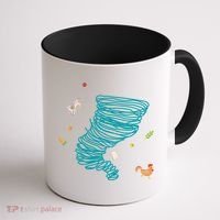 Funny Tornado Gift Weather Twister Hurricane Gift Coffee Mug thumb 1