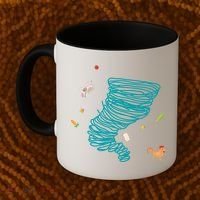 Funny Tornado Gift Weather Twister Hurricane Gift Coffee Mug thumb 2
