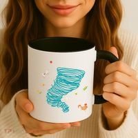 Funny Tornado Gift Weather Twister Hurricane Gift Coffee Mug thumb 3
