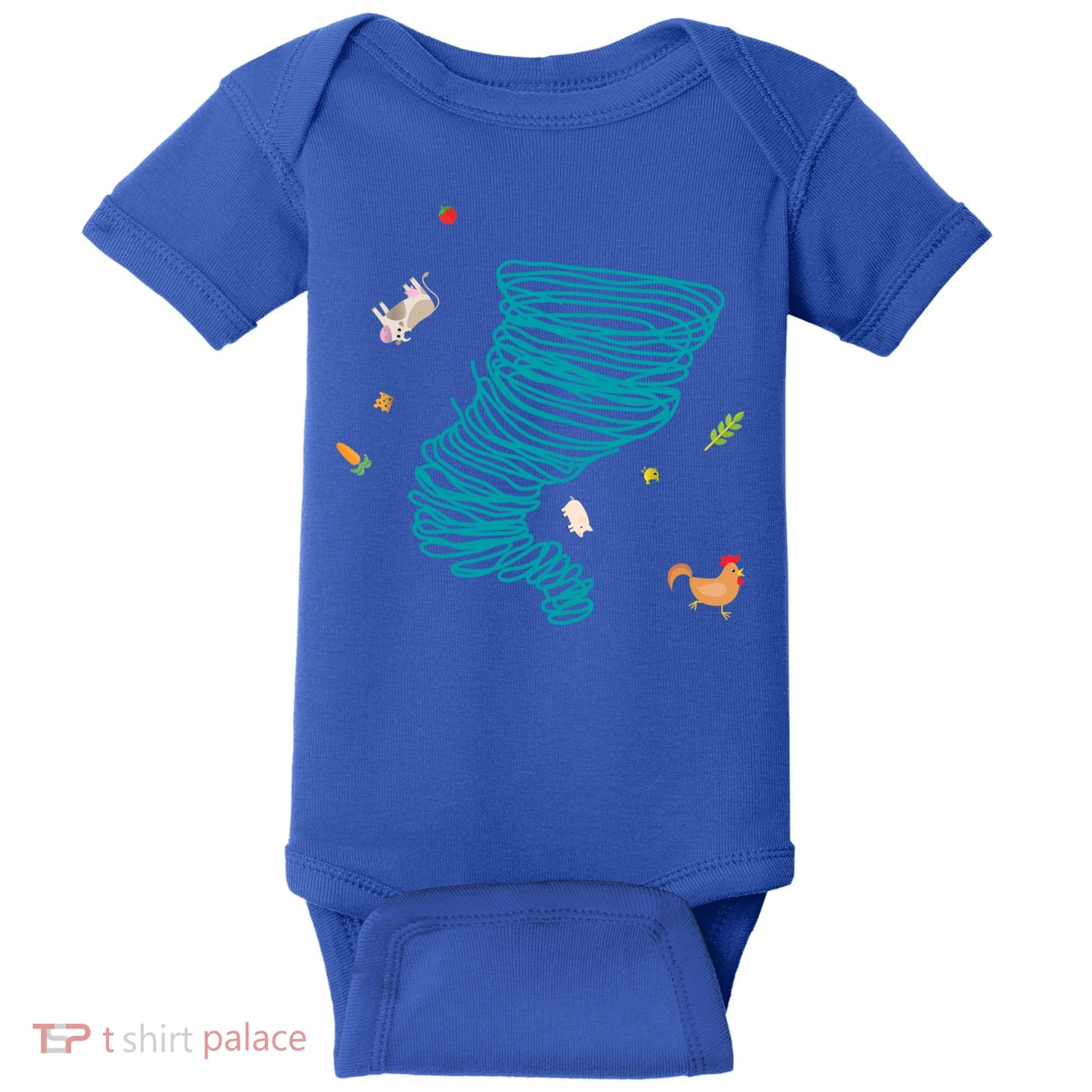 Funny Tornado Gift Weather Twister Hurricane Gift Baby Bodysuit