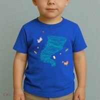 Funny Tornado Gift Weather Twister Hurricane Gift Toddler T-Shirt thumb 2