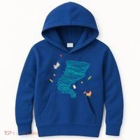 Funny Tornado Gift Weather Twister Hurricane Gift Kids Hoodie thumb 0