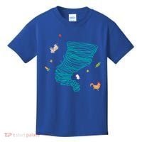 Funny Tornado Gift Weather Twister Hurricane Gift Kids T-Shirt thumb 0