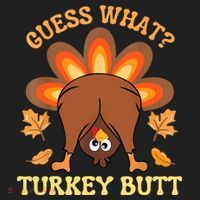 Funny Thanksgiving Guess What Turkey Butt Tumbler thumb 3