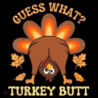 Funny Thanksgiving Guess What Turkey Butt Tank Top thumb 6