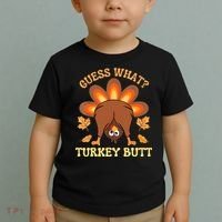 Funny Thanksgiving Guess What Turkey Butt Toddler T-Shirt thumb 2