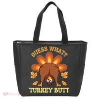 Funny Thanksgiving Guess What Turkey Butt Tote Bag thumb 0