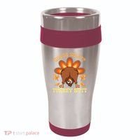 Funny Thanksgiving Guess What Turkey Butt 16oz Travel Tumbler thumb 0