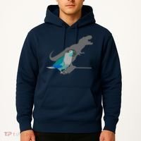 Funny Turquoise Green Cheeked Conure Trex Dinosaur Parrot Hoodie thumb 2