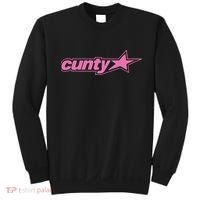 Funny The Girl Jt World Cunty Gift Sweatshirt thumb 0