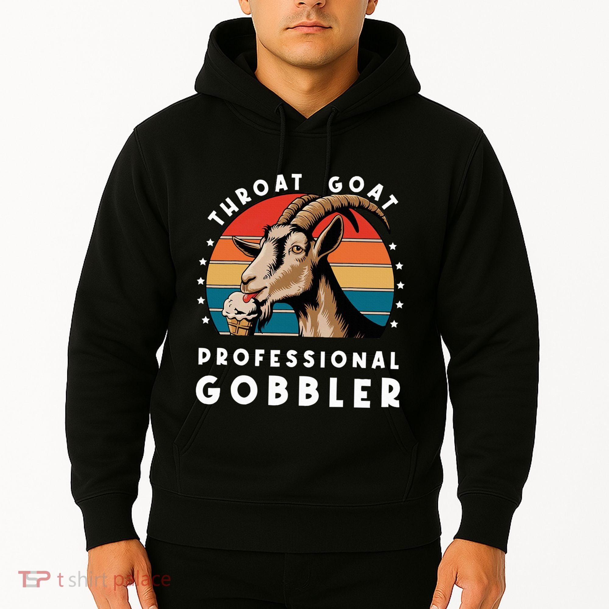 Funny Throat Goat Professional Gobbler Hoodie
