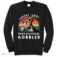 Funny Throat Goat Professional Gobbler Sweatshirt thumb 0