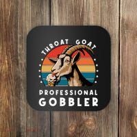 Funny Throat Goat Professional Gobbler Coaster thumb 0