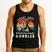 Funny Throat Goat Professional Gobbler Tank Top thumb 3