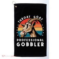 Funny Throat Goat Professional Gobbler Golf Towel thumb 0