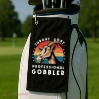 Funny Throat Goat Professional Gobbler Golf Towel thumb 2