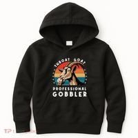 Funny Throat Goat Professional Gobbler Kids Hoodie thumb 0
