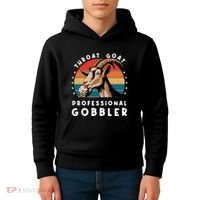 Funny Throat Goat Professional Gobbler Kids Hoodie thumb 4