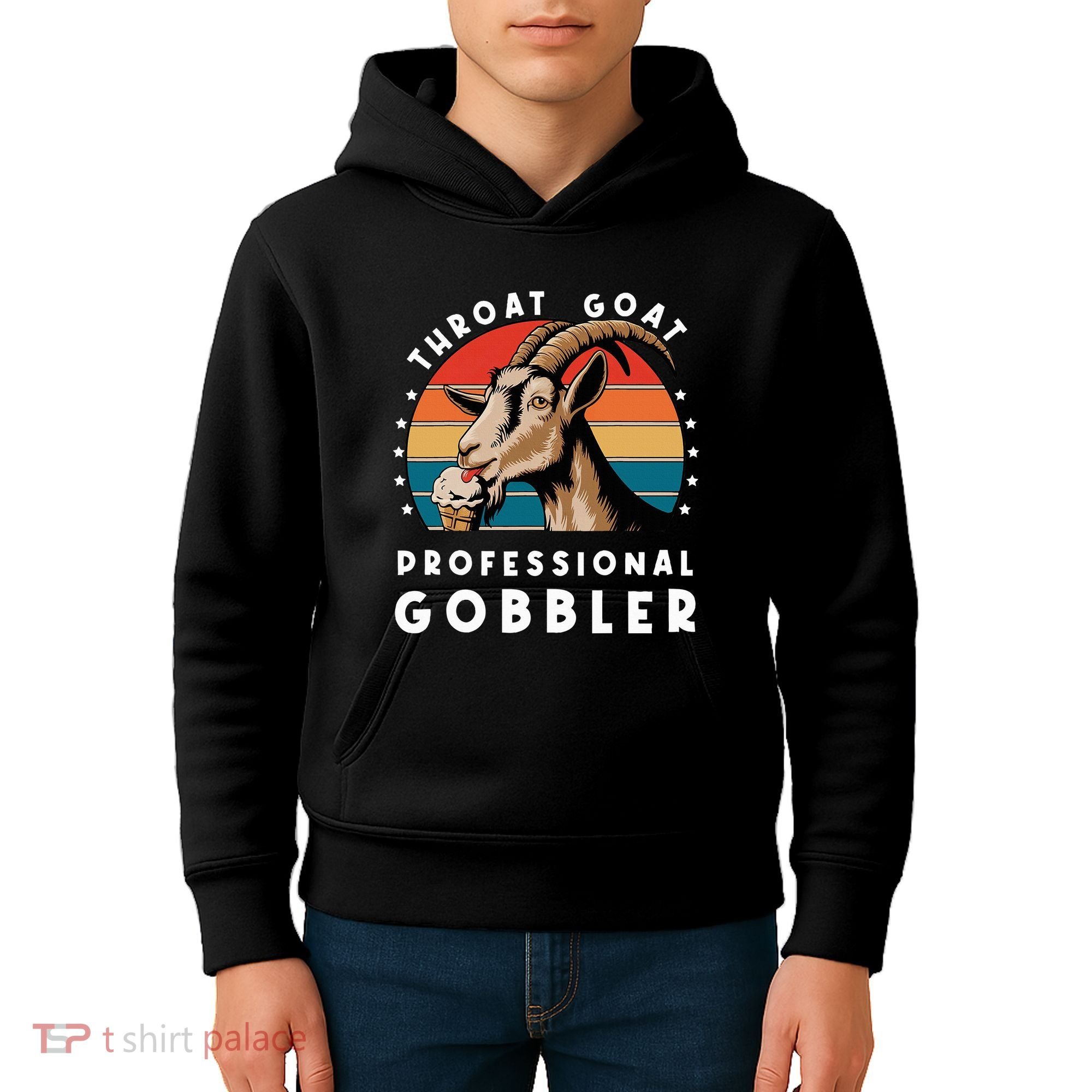 Funny Throat Goat Professional Gobbler Kids Hoodie