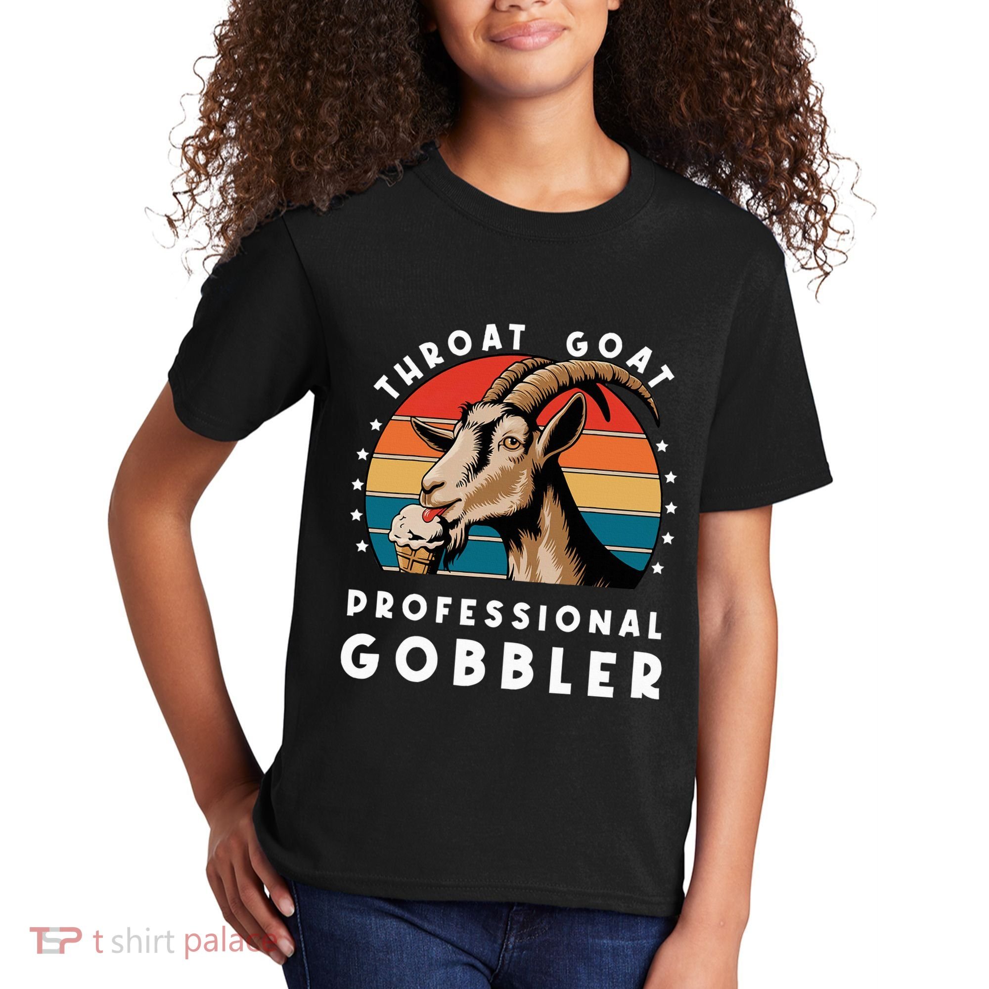 Funny Throat Goat Professional Gobbler Kids T-Shirt