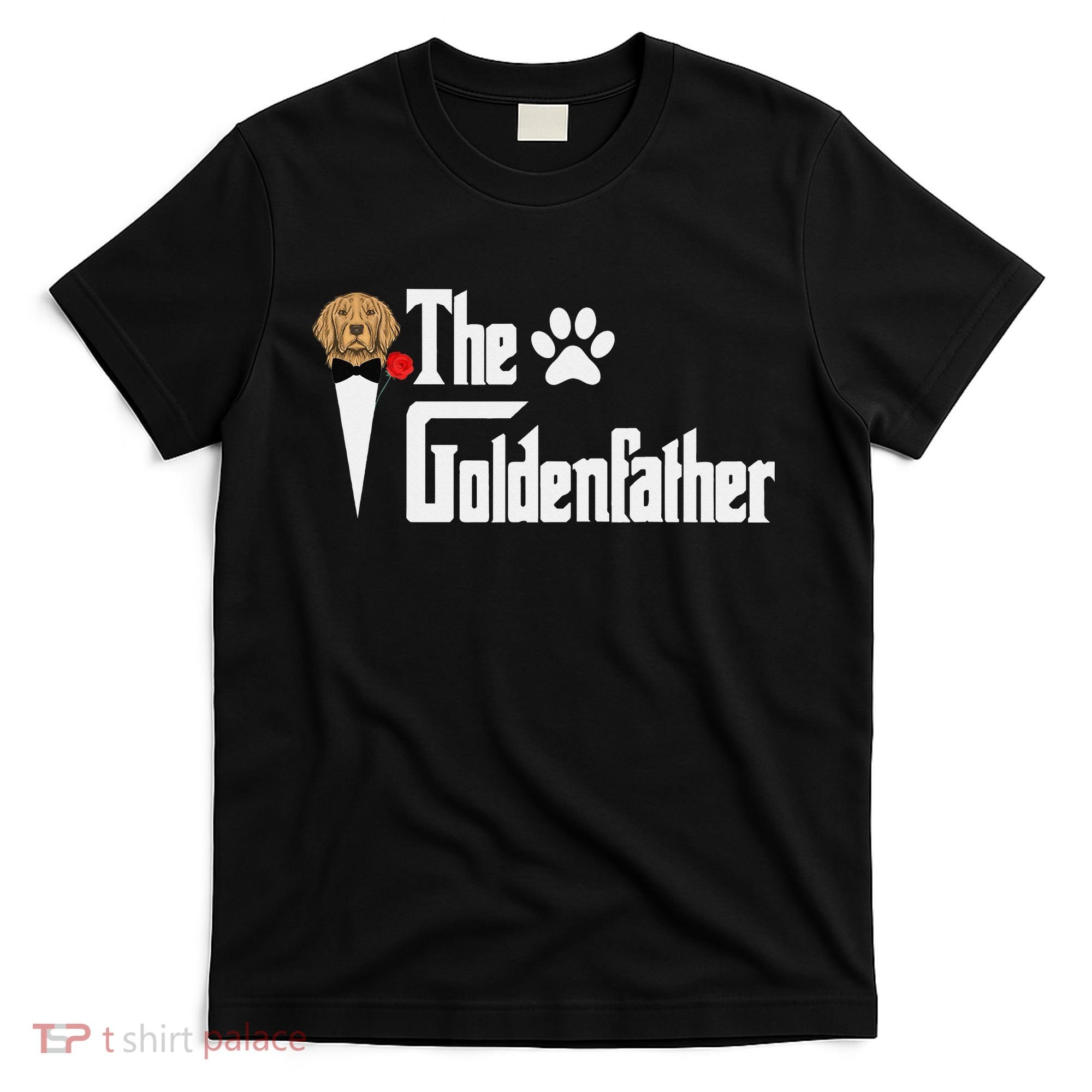 Funny The Goldenfather Golden Retriever Dog Father T-Shirt